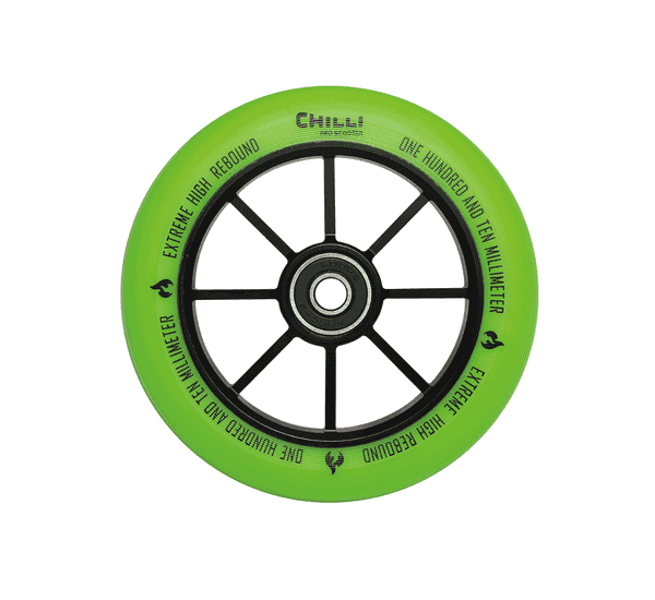 Chilli Wheel Base (S) and Rocky Series - 110mm - Green