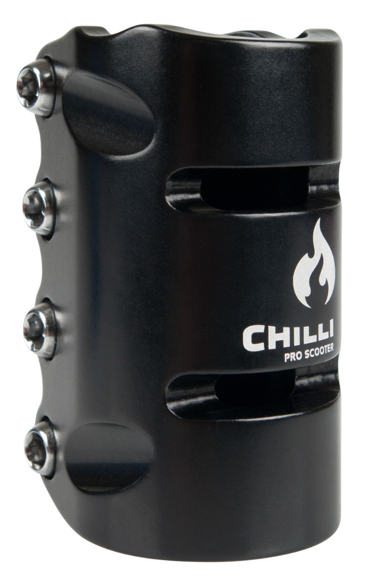 Chilli Clamp Double Slit - 4-Bolt SCS - Black