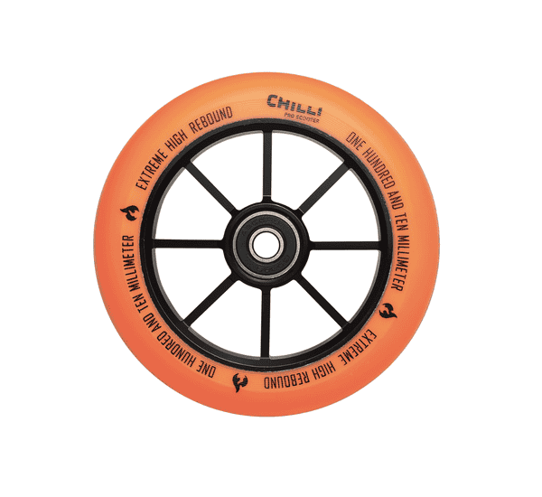 Chilli Wheel Base (S) and Rocky Series - 110mm - Orange