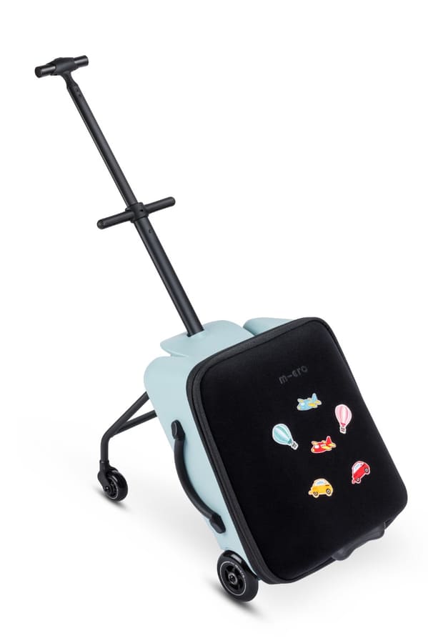 Micro Ride On Luggage Eazy Frosty Blue Limited Edition