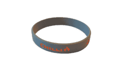 Chilli Wristband - Grey/Orange