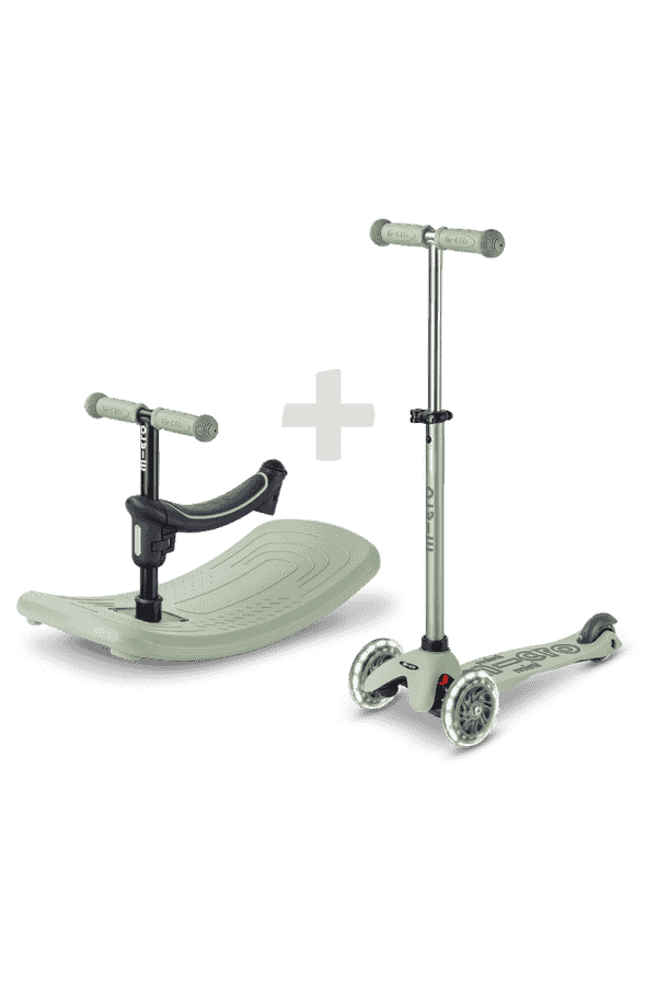 Micro Mini Micro Deluxe Rock & Go LED - 6-in-1 Kinderroller Von 1-6 Jahren