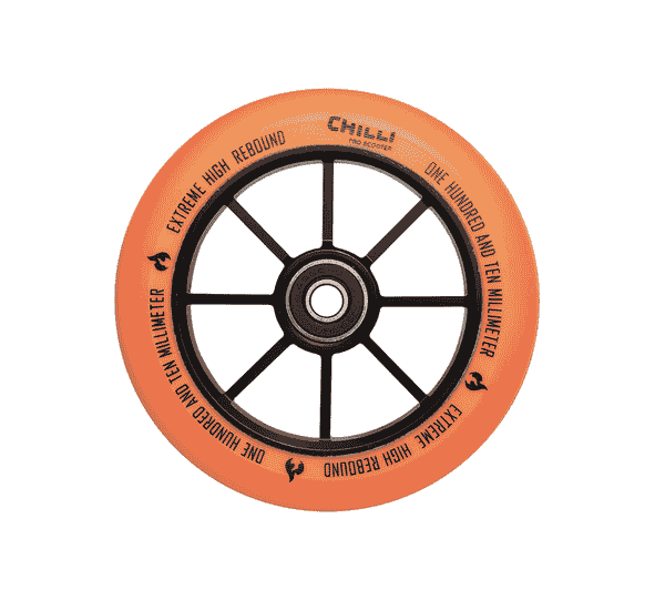 Chilli Wheel Base (S) and Rocky Series - 110mm - Orange