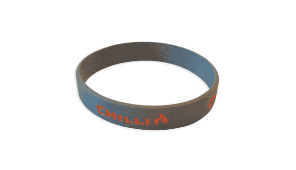 Chilli Wristband - Grey/Orange