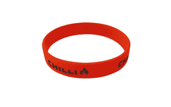Chilli Wristband - Orange/Black