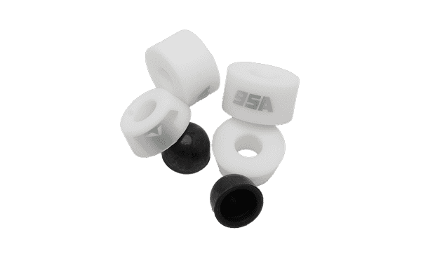 4x Bushings White 95 Shore A And 2x Pivots (Set) Pumptrack & Cruiser