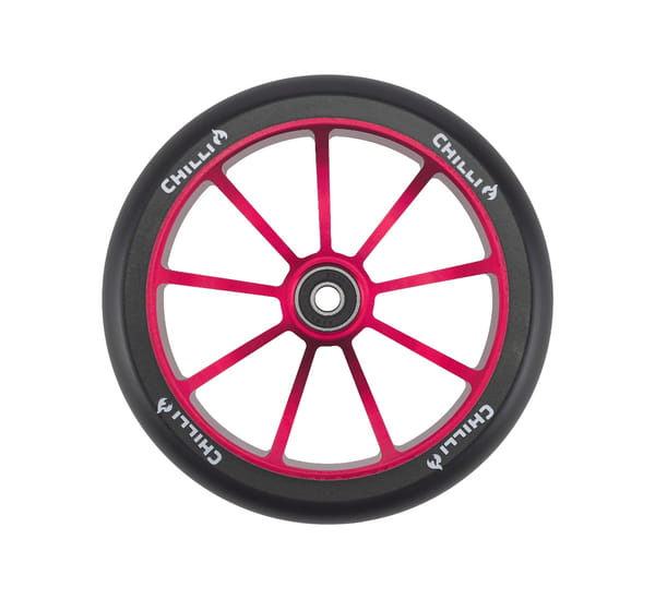 Chilli Wheel Wave Track Series - 150mm - Black/Red