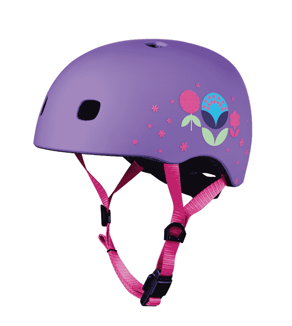 Micro Helmet Floral Purple