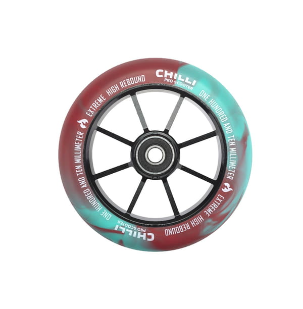 Chilli Wheel Jumpstart Series - 110mm - Red/Teal